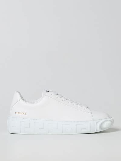 versace white trainers|versace trainers men's sale.